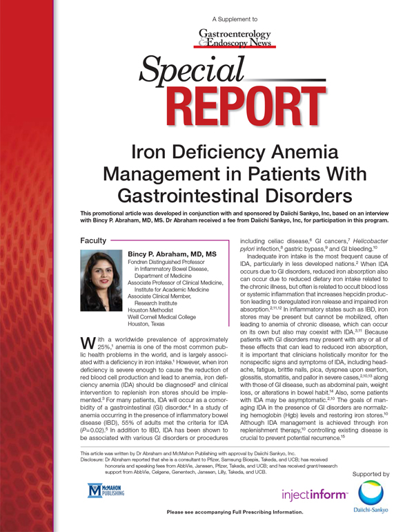 Iron Deficiency Anemia Management In Patients With Gastrointestinal Disorders 6200
